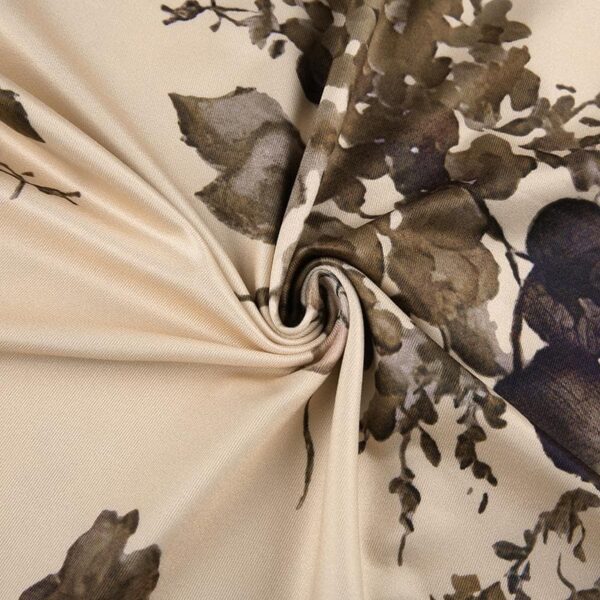 Sleeveless backless cowl neck flower pattern cami dress - Image 8