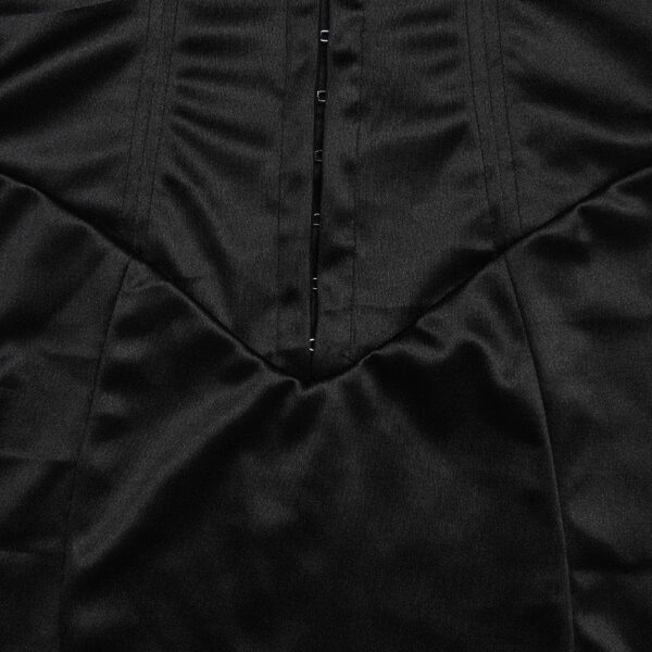 Solid ruched cap sleeve ruffle button mini dress - Image 8
