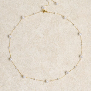 White Pearl Alloy Necklace