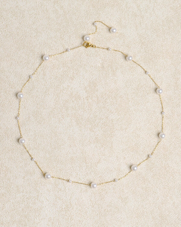 White Pearl Alloy Necklace