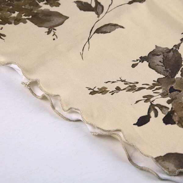 Sleeveless backless cowl neck flower pattern cami dress - Image 7