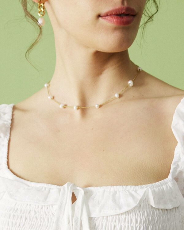 The Pearl Cable Chain Necklace - Image 3